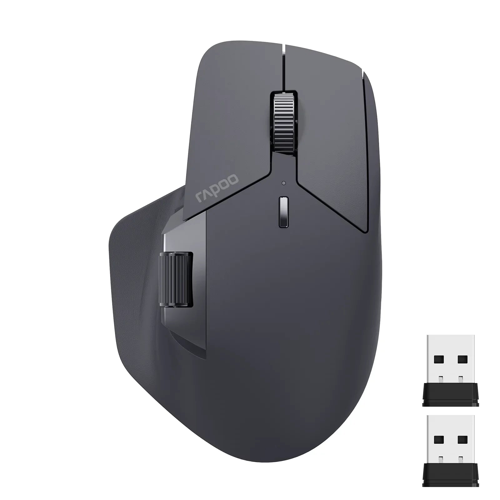 Rapoo MT760/MT760Mini Multi-mode Rechargeable Wireless Mouse Ergonomic 4000 DPI Bluetooth Mouse Easy-Switch Up to 4 Devices