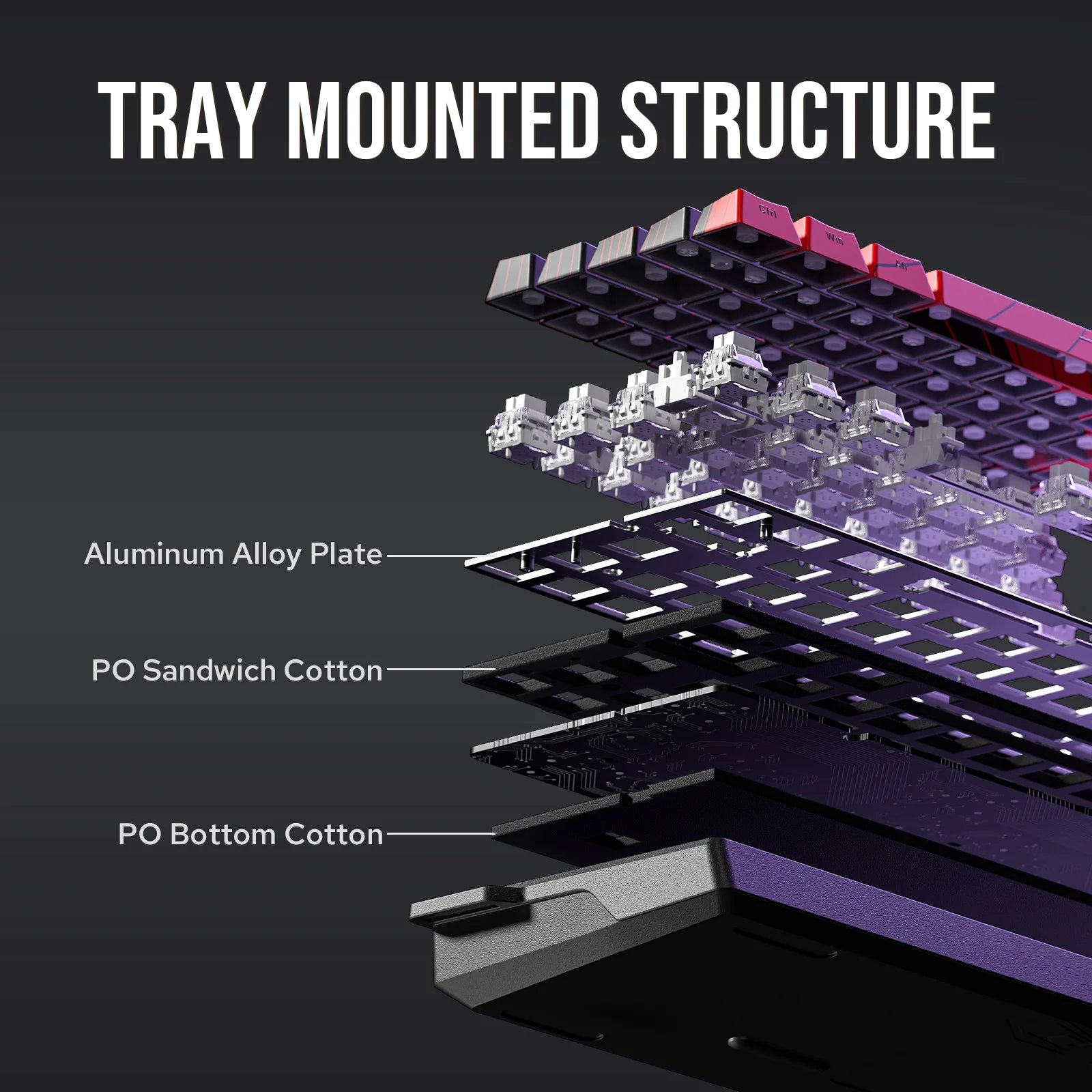AULA WIN60 HE/WIN60 HE MAX 60% Hot-Swap Tray-Mount Structure Wired Mechanical Keyboard with Hall Effect Magnetic Switch