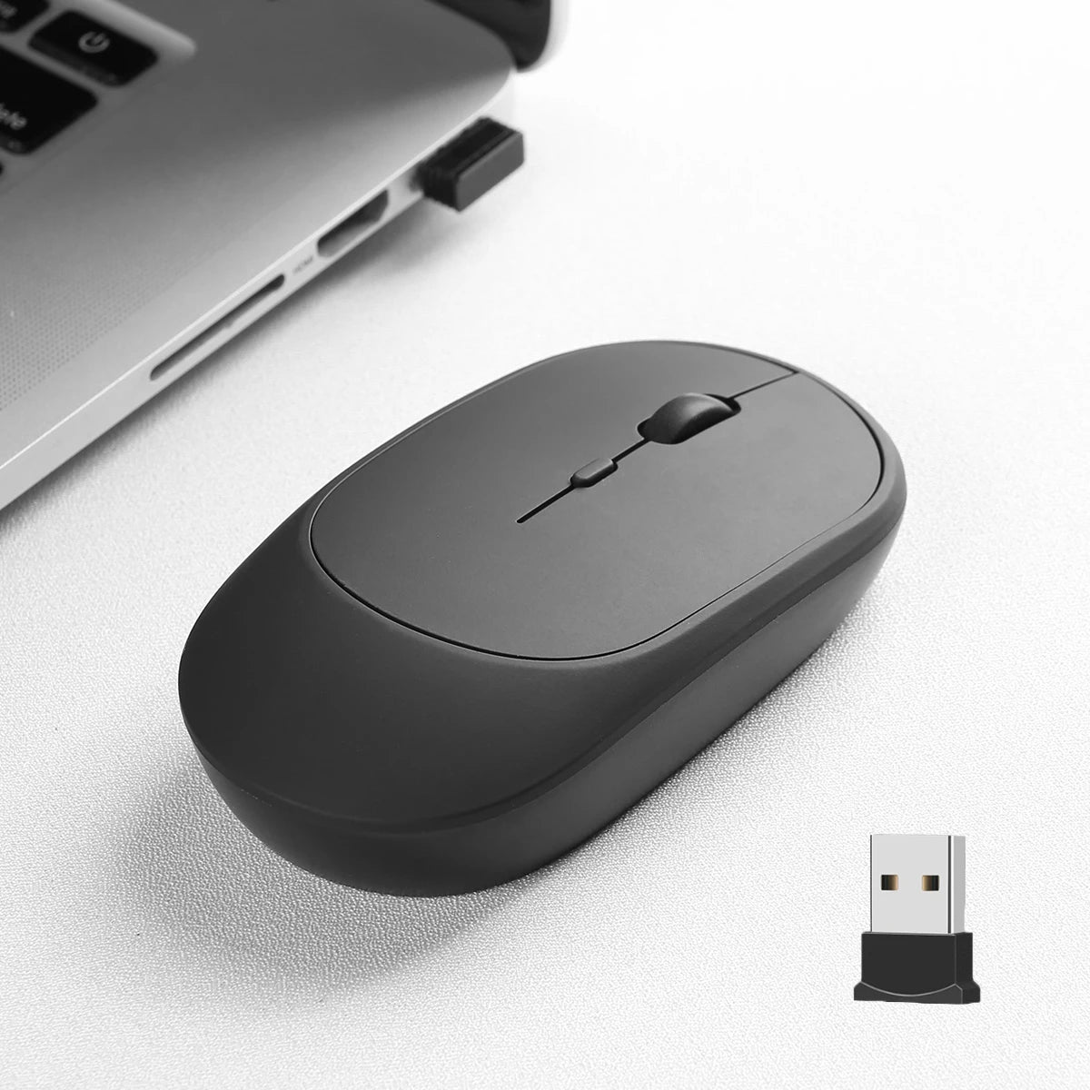Rechargeable Wireless Mouse Dual Modes Bluetooth-compatible 2.4G USB Ergonomic Mice For Laptop Pad Tablet Macbook Mause