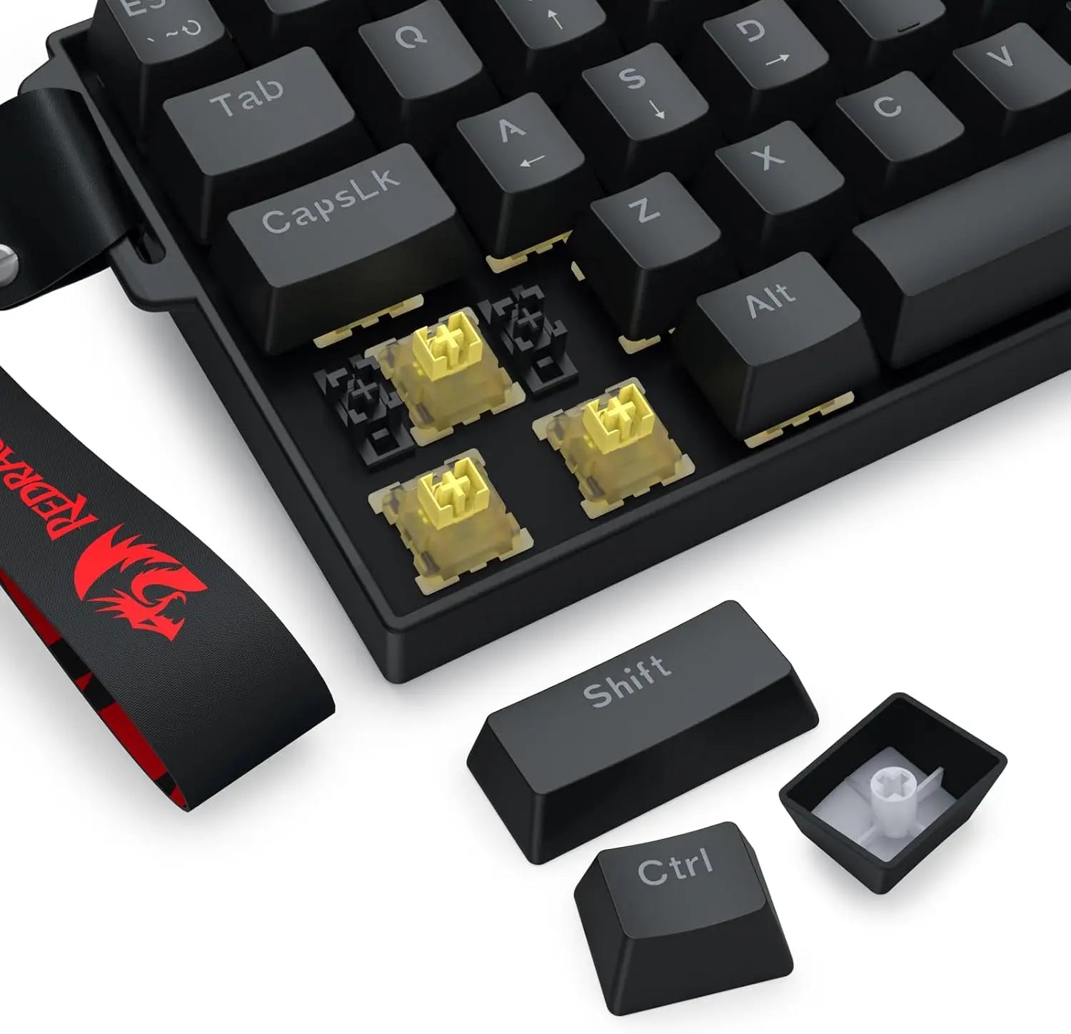 Redragon K617 HE Rapid Trigger Gaming 60% 61 Keys Wired Mechanical Keyboard,Dedicated Hall Effect Magnetic Switch,Strap Version
