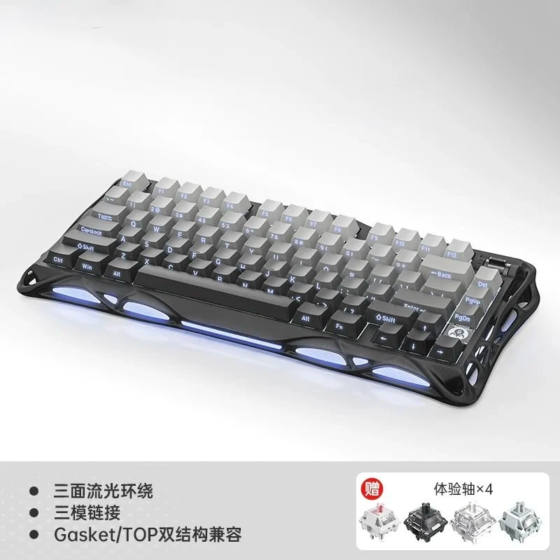 Gravity Planet K1 LITE Wireless Bluetooth Wired Tri-mode Mechanical Keyboard with Backlight for Office, Gaming and General Use