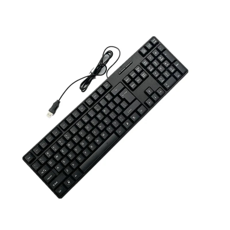 Spanish French  Russian Arabic Letter keycaps Keyboard Gaming Keyboard Usb Wired 104 Keys  For Computer