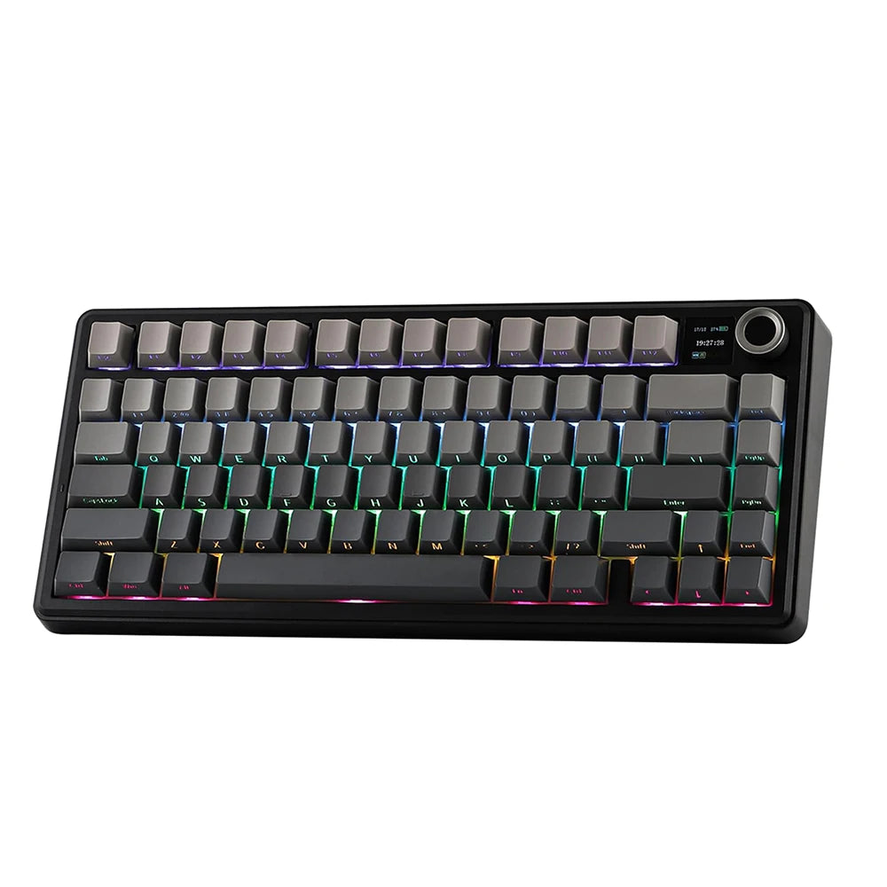 Aula F75 MAX Wireless Mechanical Keyboard With TFT Screen and Knob Gasket RGB Backlight Gaming Keyboard in 75% Layout Hot-Swap