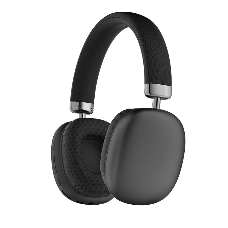 Simple Stylish Foldable Bluetooth Headphones Over Ear HiFi Stereo Wireless Headset Support AUX TF FM For Music Sports
