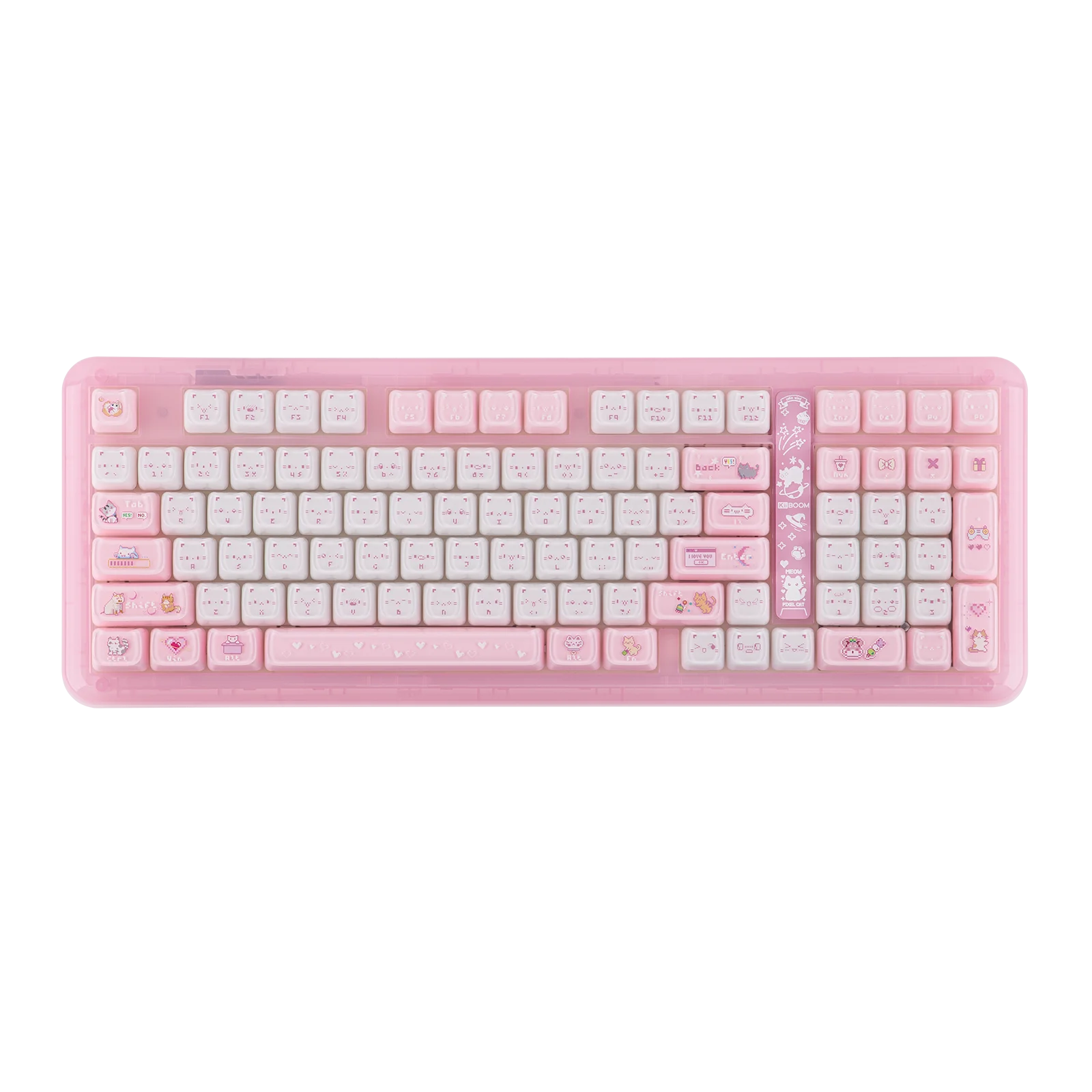 KiiBOOM Phantom98 Lite 96% ANSI US Layout VIA Programmable Gasket Wired/BT/2.4GHz Wireless Mechanical Gaming Keyboard 8000mAh