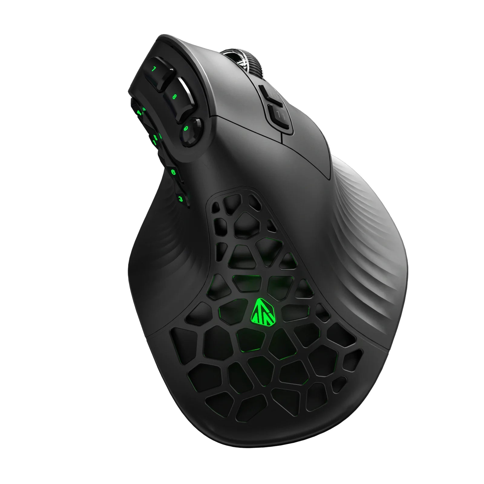 SOLAKAKA E9 Pro MMO Vertical Mouse PAW3395 Sensor 1000mAh Battery 45° Vertical Grip Ergonomic Mouse 8k Gaming Mouse