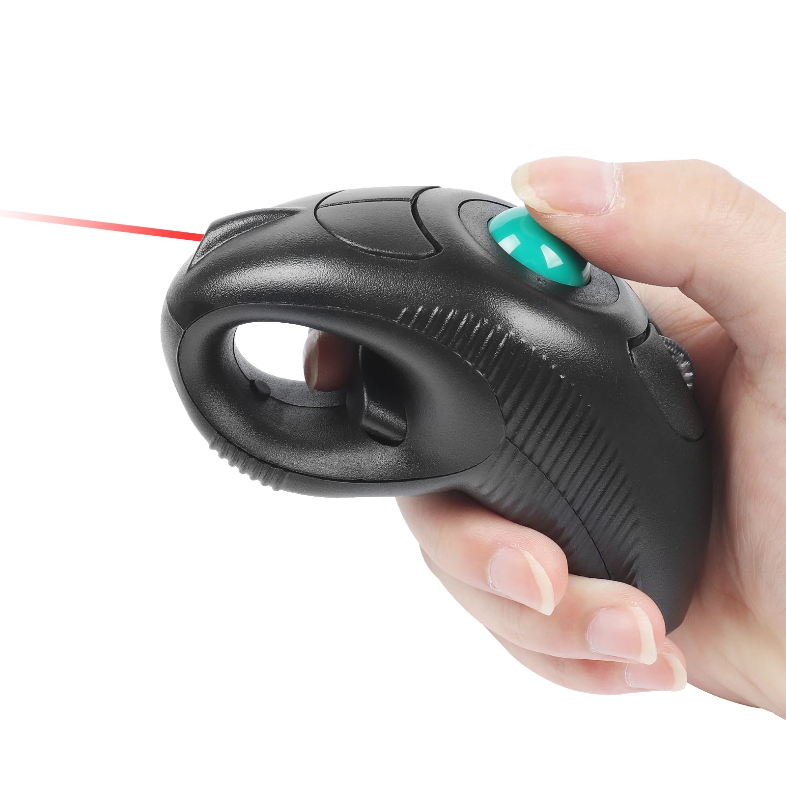 Wireless Trackball Laser Mouse 2.4GHz Wired Thumb-Controlled Digital Vertical USB Optical Ergonomic Mice For PC Tablet Laptop