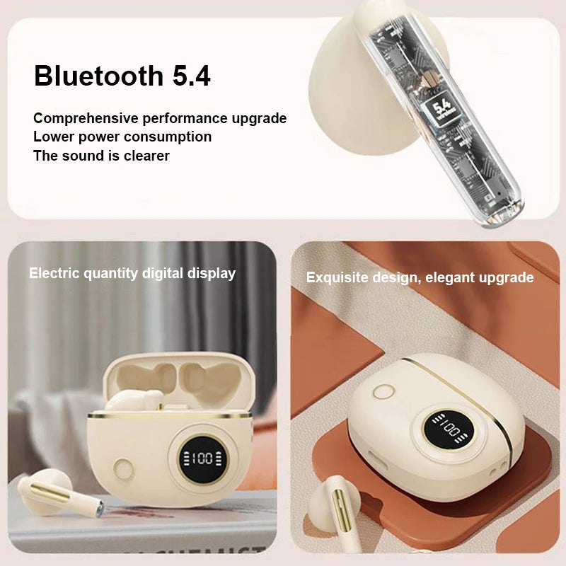 Bluetooth Earphones Wireless Headphones HiFi Stereo TWS pro5 Headset ENC Noise Cancelling HD-Calling Pods Earbuds For Air xiaomi