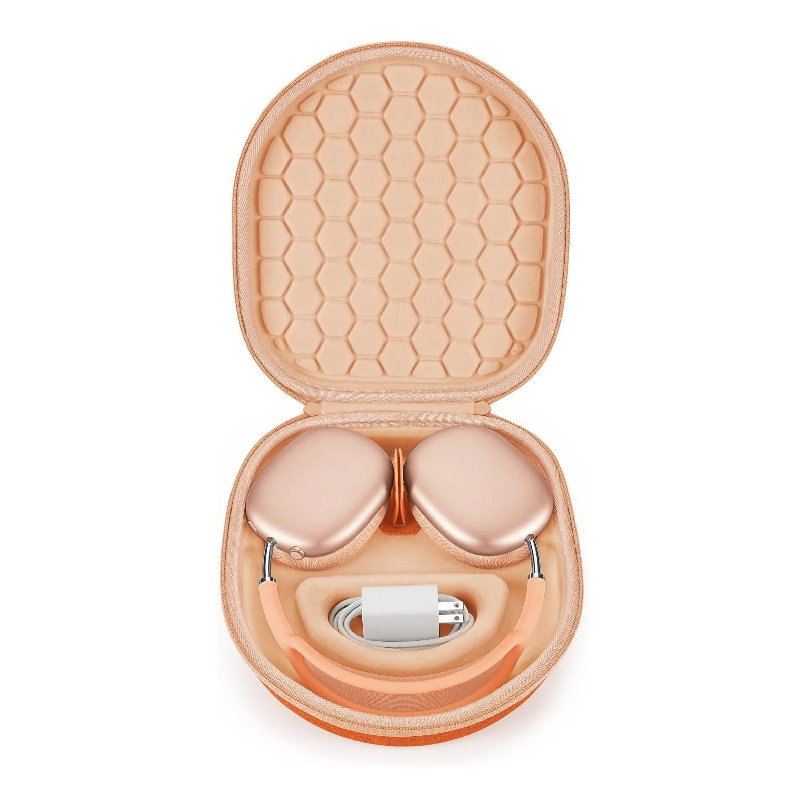 Travel Case for Apple AirPods Max - Sleep Mode Support & Double Zipper Design, Shockproof EVA with Anti-Scratch Velvet Interior