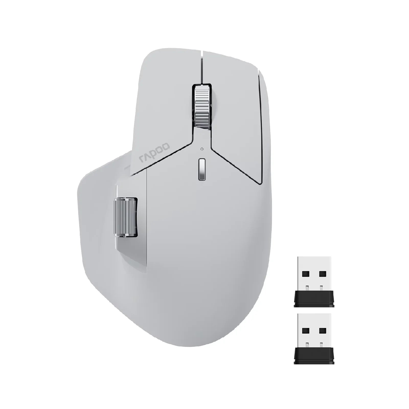 Rapoo MT760/MT760Mini Multi-mode Rechargeable Wireless Mouse Ergonomic 4000 DPI Bluetooth Mouse Easy-Switch Up to 4 Devices