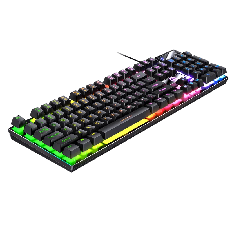 Wired USB Gaming Keyboard with Backlight, 104 Key Gamer Keyboard for Computer/Laptop/PC, Ergonomic Design,Office Gaming Accessor