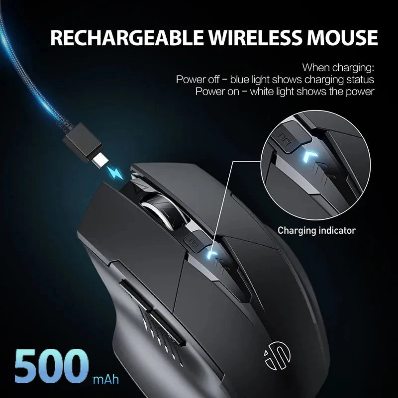 INPHIC F1S/F1/A1 2.4G Wireless Mouse 500mAh Ergonomic Rechargeable Silent Mouse Office Home Laptop Desktop Computer Universal