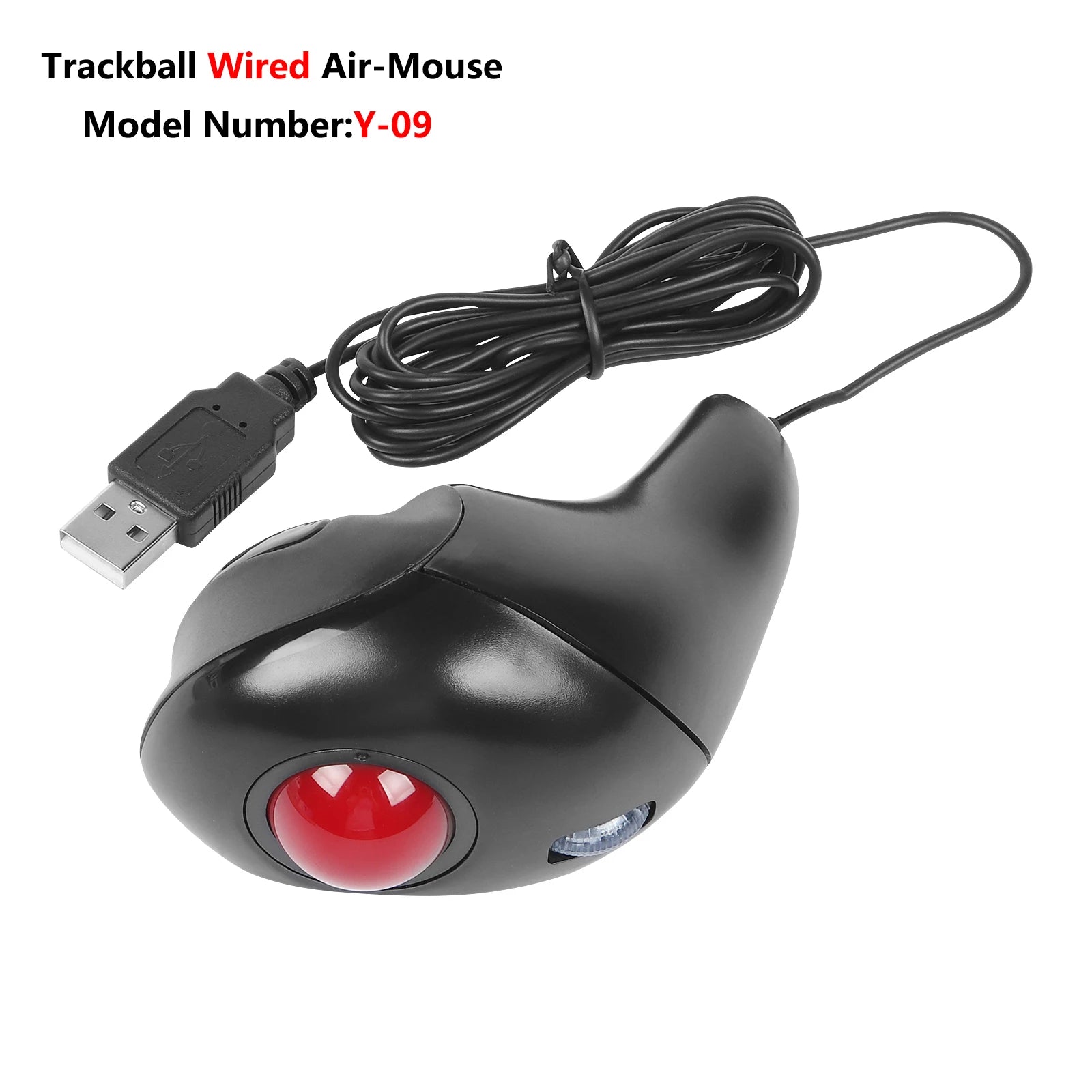 Wireless Trackball Laser Mouse 2.4GHz Wired Thumb-Controlled Digital Vertical USB Optical Ergonomic Mice For PC Tablet Laptop