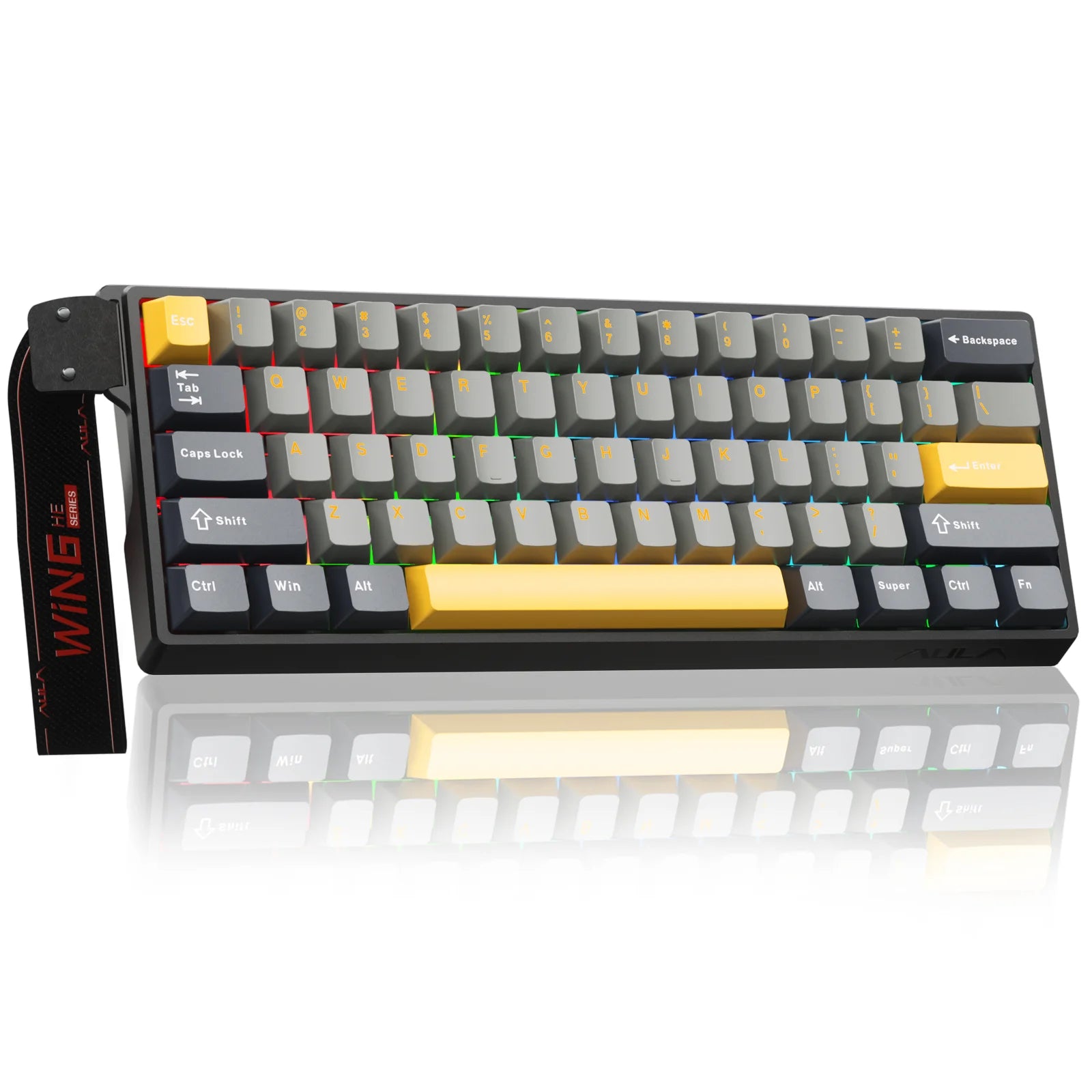 WIN60PRO Magnetic Switch Keyboard Rapid Trigger 8K Return RGB Hotswap 60% Layout Esports Gaming Keyboard