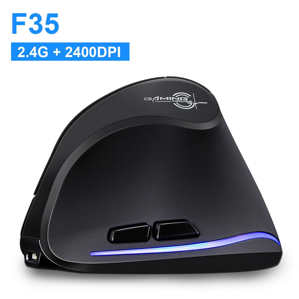 Lefon 2.4G Ergonomic Mouse Vertical Wireless Mouse Rechargeable Gaming Mice for PC Laptop MacOS Office F35C/F35B/F35 버티컬 마