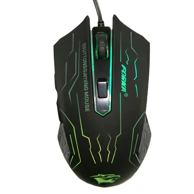 New HOT Silent Click USB Wired Gaming Mouse 6 Buttons 3200DPI Mute Optical Computer Mouse Gamer Mice for PC Laptop Notebook Game