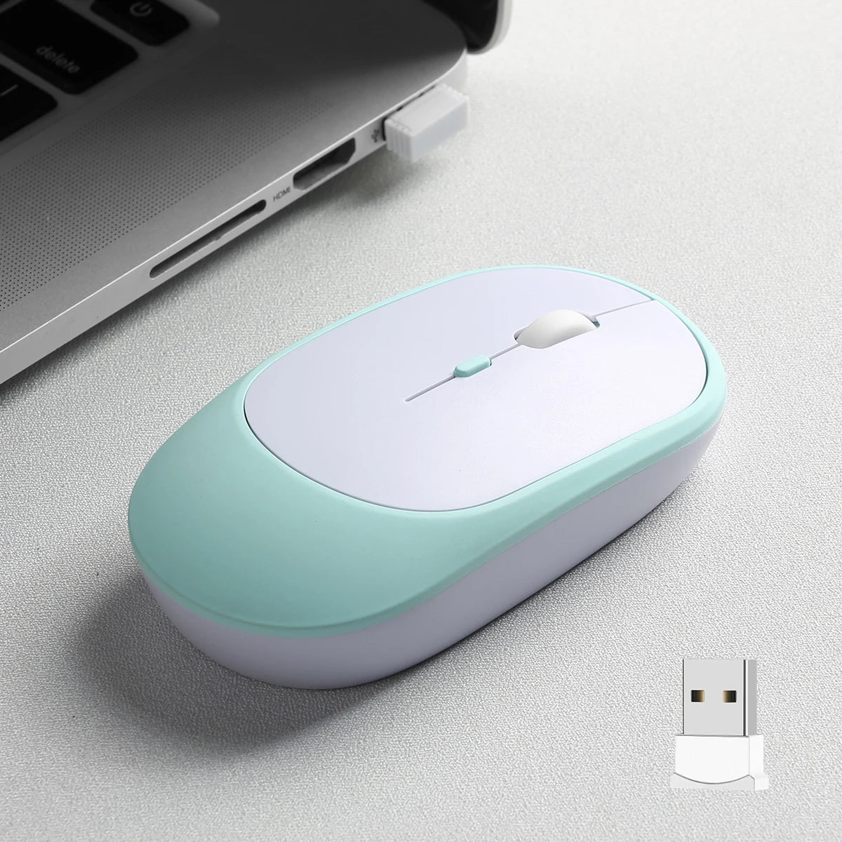 Rechargeable Wireless Mouse Dual Modes Bluetooth-compatible 2.4G USB Ergonomic Mice For Laptop Pad Tablet Macbook Mause