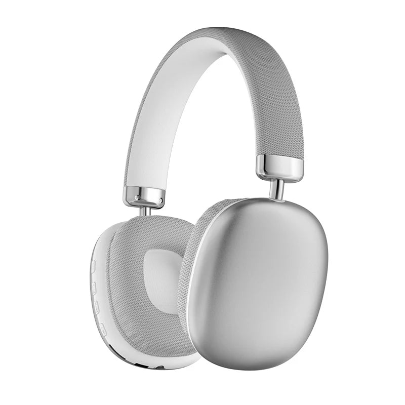 Simple Stylish Foldable Bluetooth Headphones Over Ear HiFi Stereo Wireless Headset Support AUX TF FM For Music Sports