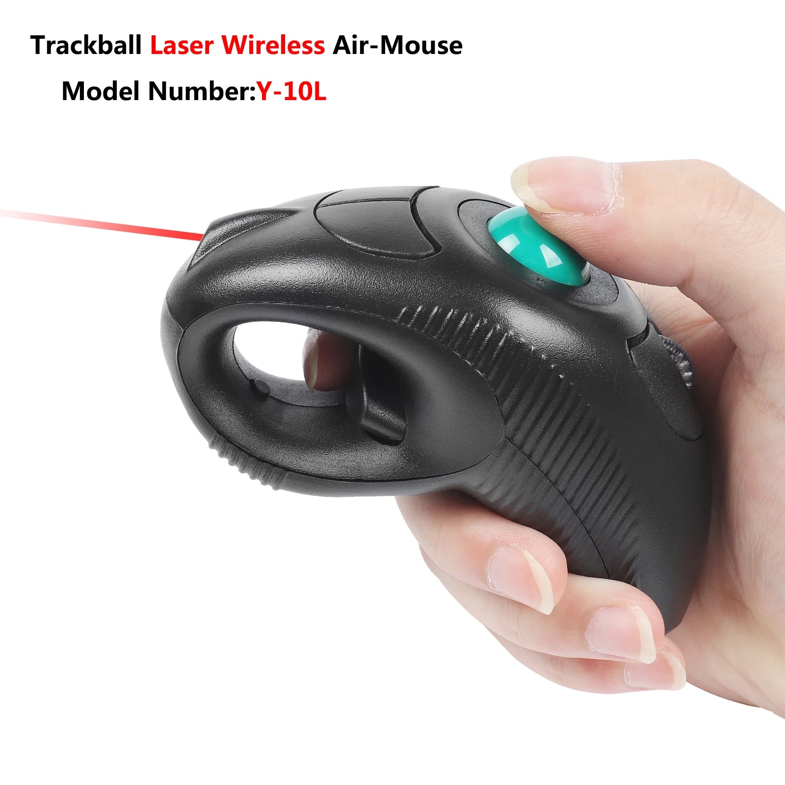 Wireless Trackball Laser Mouse 2.4GHz Wired Thumb-Controlled Digital Vertical USB Optical Ergonomic Mice For PC Tablet Laptop
