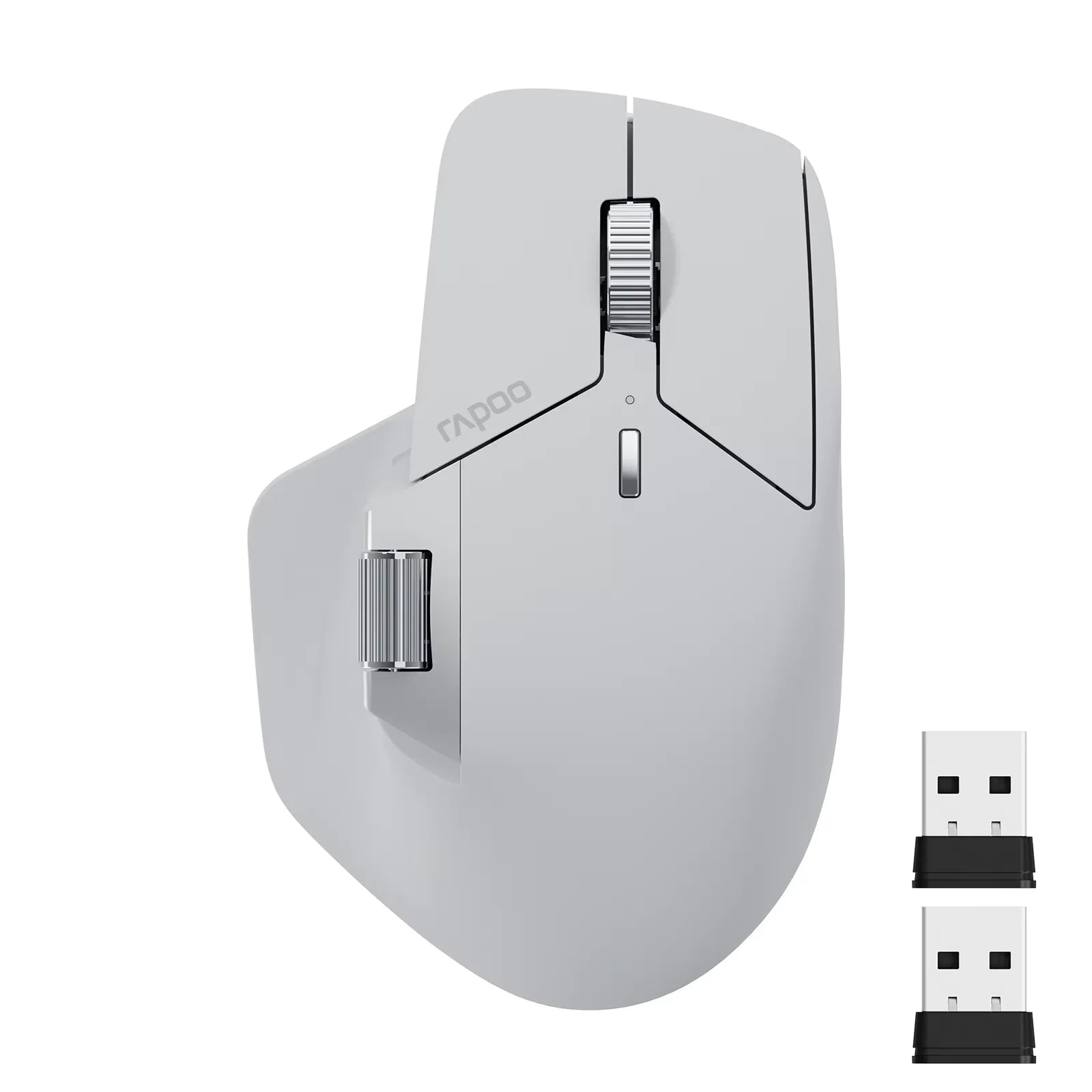 Rapoo MT760/MT760Mini Multi-mode Rechargeable Wireless Mouse Ergonomic 4000 DPI Bluetooth Mouse Easy-Switch Up to 4 Devices