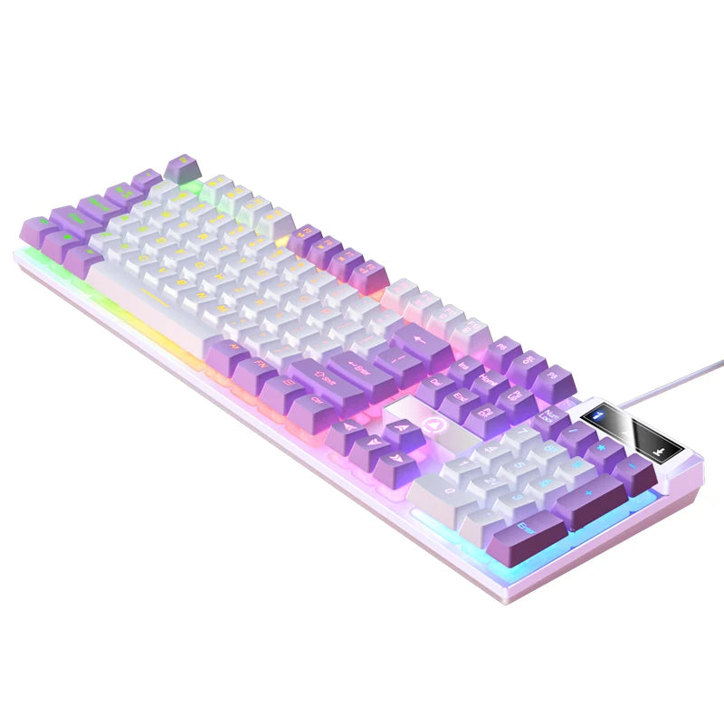 Wired USB Gaming Keyboard with Backlight, 104 Key Gamer Keyboard for Computer/Laptop/PC, Ergonomic Design,Office Gaming Accessor