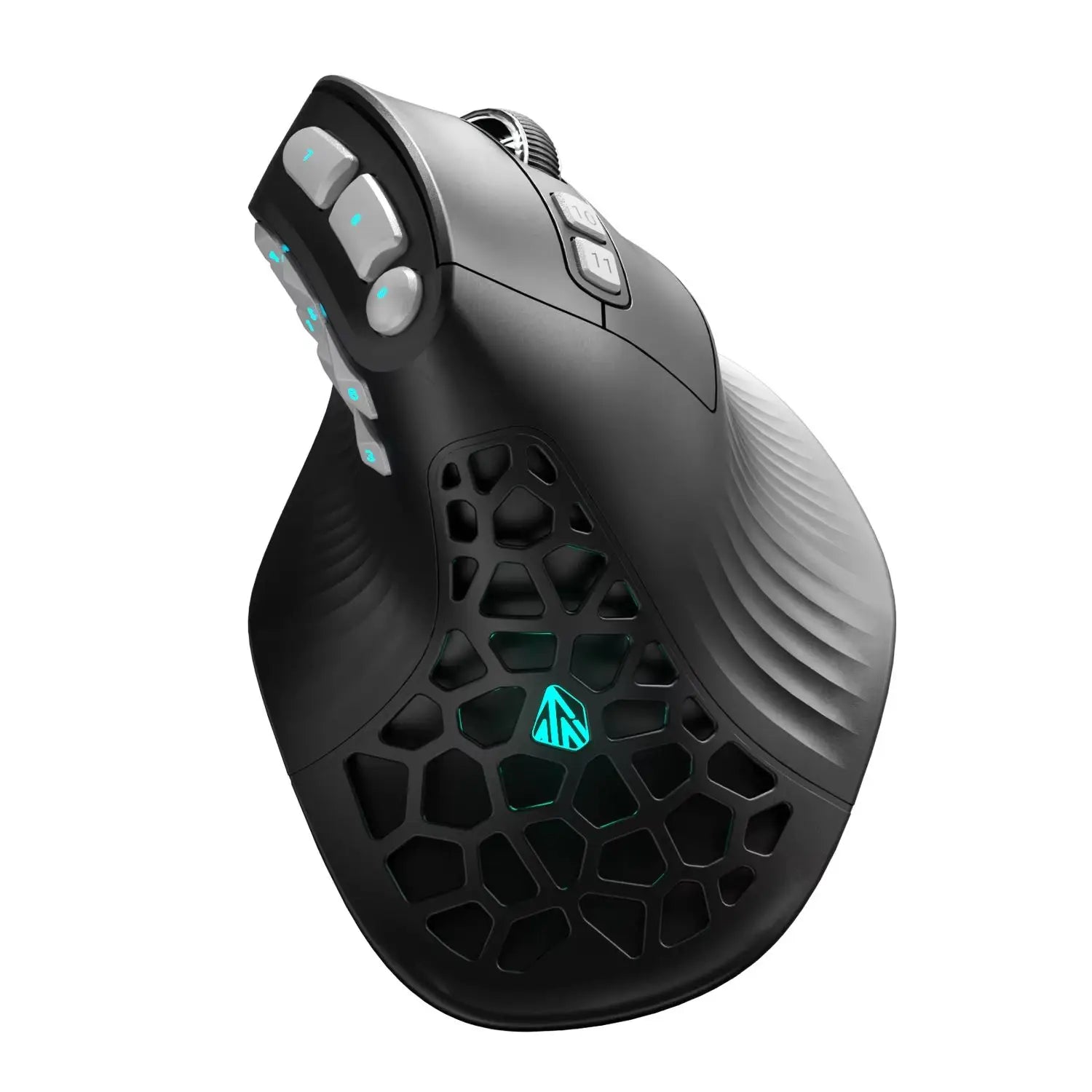 SOLAKAKA E9 Pro MMO Vertical Mouse PAW3395 Sensor 1000mAh Battery 45° Vertical Grip Ergonomic Mouse 8k Gaming Mouse
