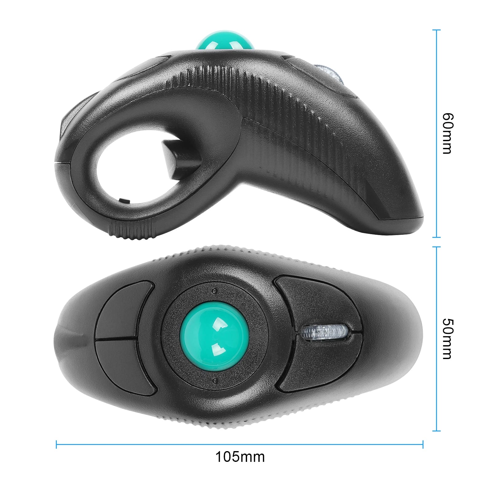 Wireless Trackball Laser Mouse 2.4GHz Wired Thumb-Controlled Digital Vertical USB Optical Ergonomic Mice For PC Tablet Laptop