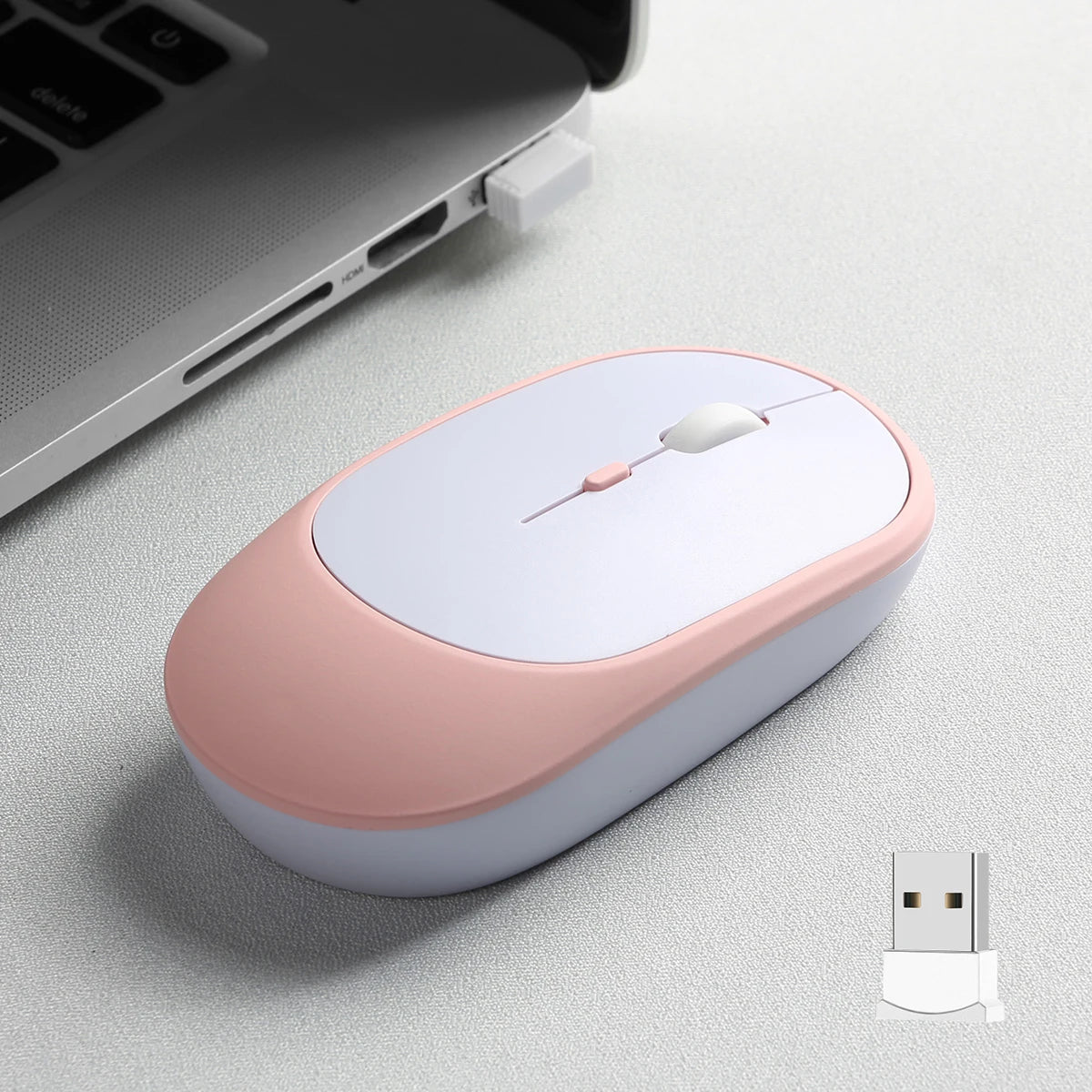 Rechargeable Wireless Mouse Dual Modes Bluetooth-compatible 2.4G USB Ergonomic Mice For Laptop Pad Tablet Macbook Mause