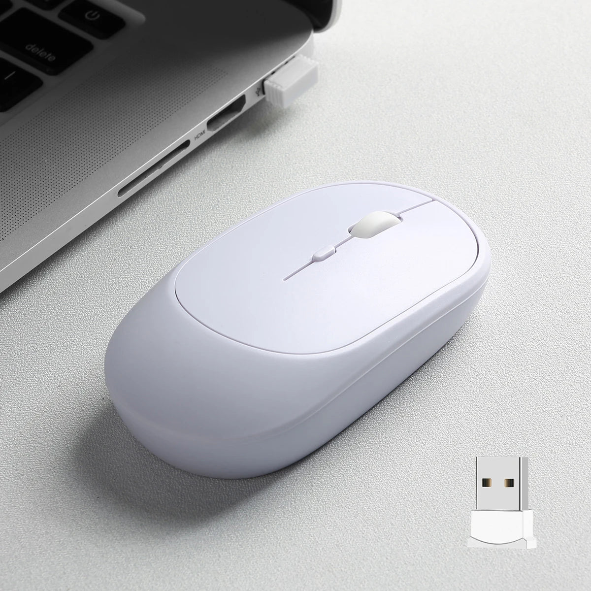 Rechargeable Wireless Mouse Dual Modes Bluetooth-compatible 2.4G USB Ergonomic Mice For Laptop Pad Tablet Macbook Mause