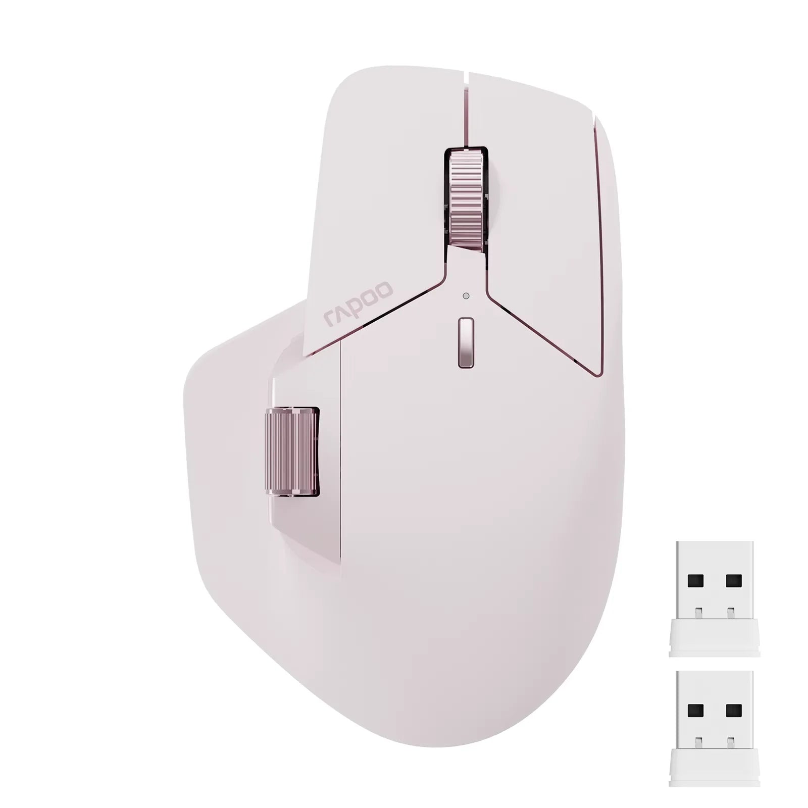 Rapoo MT760/MT760Mini Multi-mode Rechargeable Wireless Mouse Ergonomic 4000 DPI Bluetooth Mouse Easy-Switch Up to 4 Devices