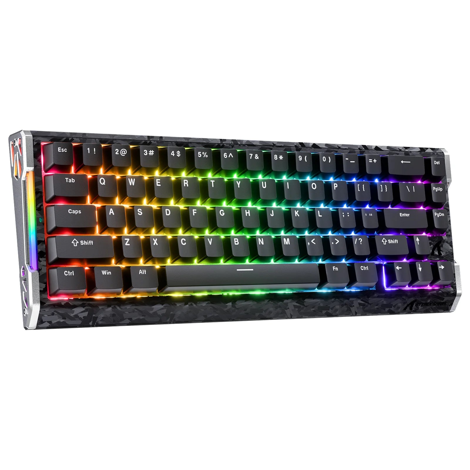 ATTACK SHARK R68HE Wired Keyboard,0.005mm RT Accuracy,8KHz Magnetic Switch,Support RT/Snap Tap/DKS/MT/TGL